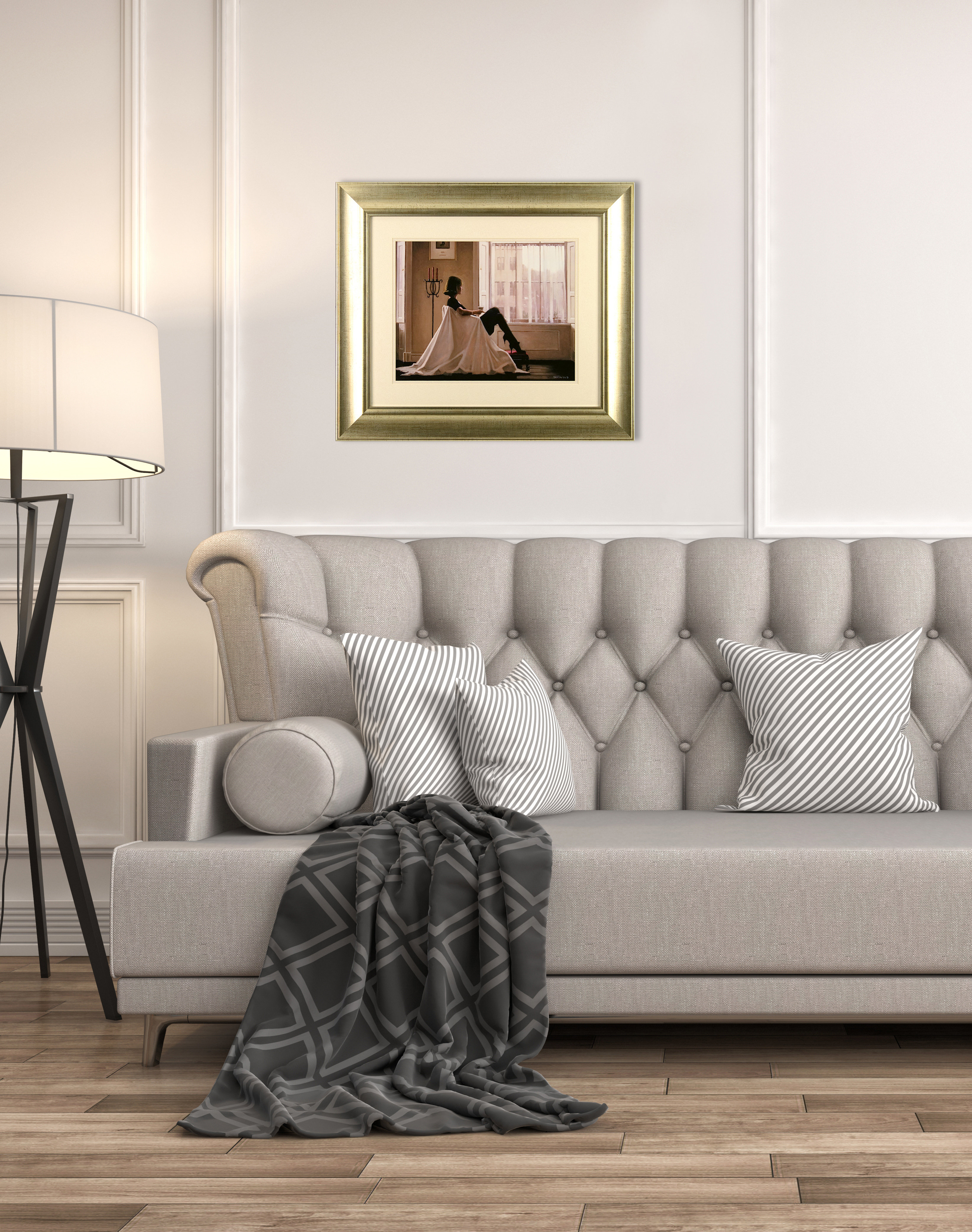 Jack Vettriano In Thoughts of You Mounted Art Print Special Offer NEW
