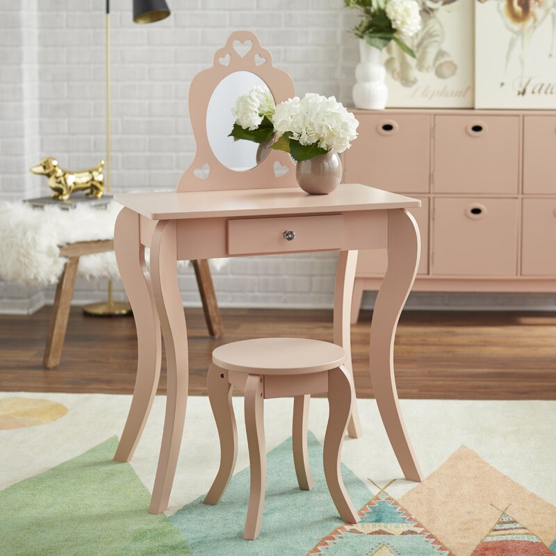 kids vanity set with mirror