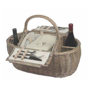 4 Person Boat Fitted Picnic Basket By Brambly Cottage