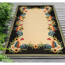 French Country Rooster Rugs | Wayfair