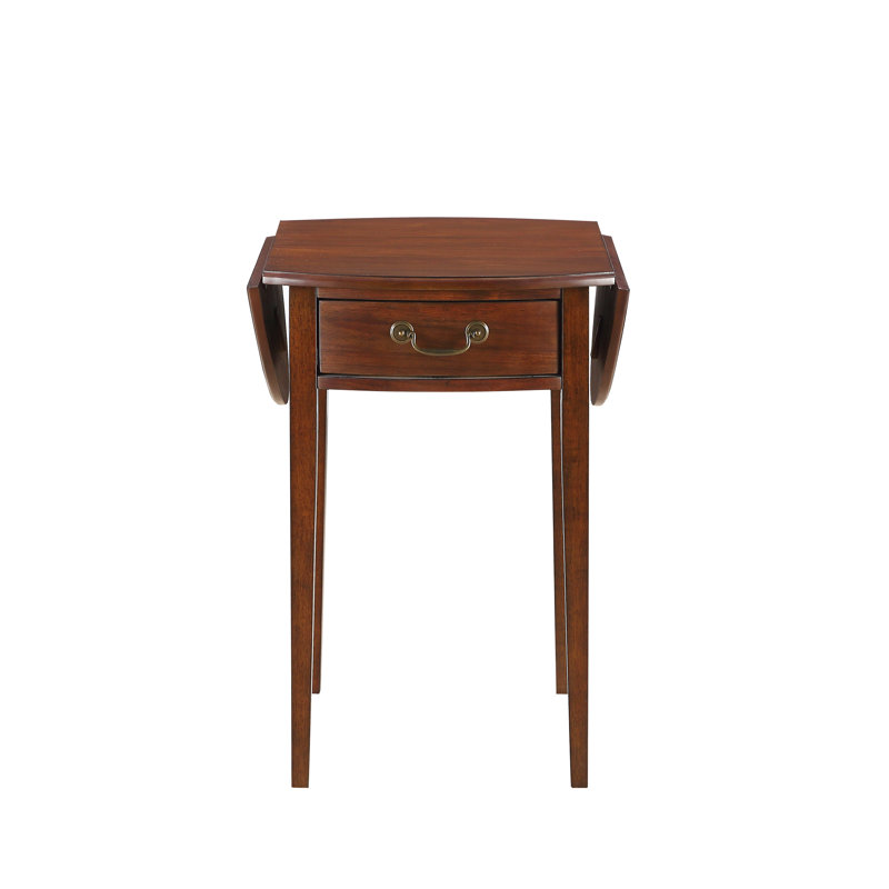 Alcott Hill Hilton Drop Leaf End Table With Storage Wayfair