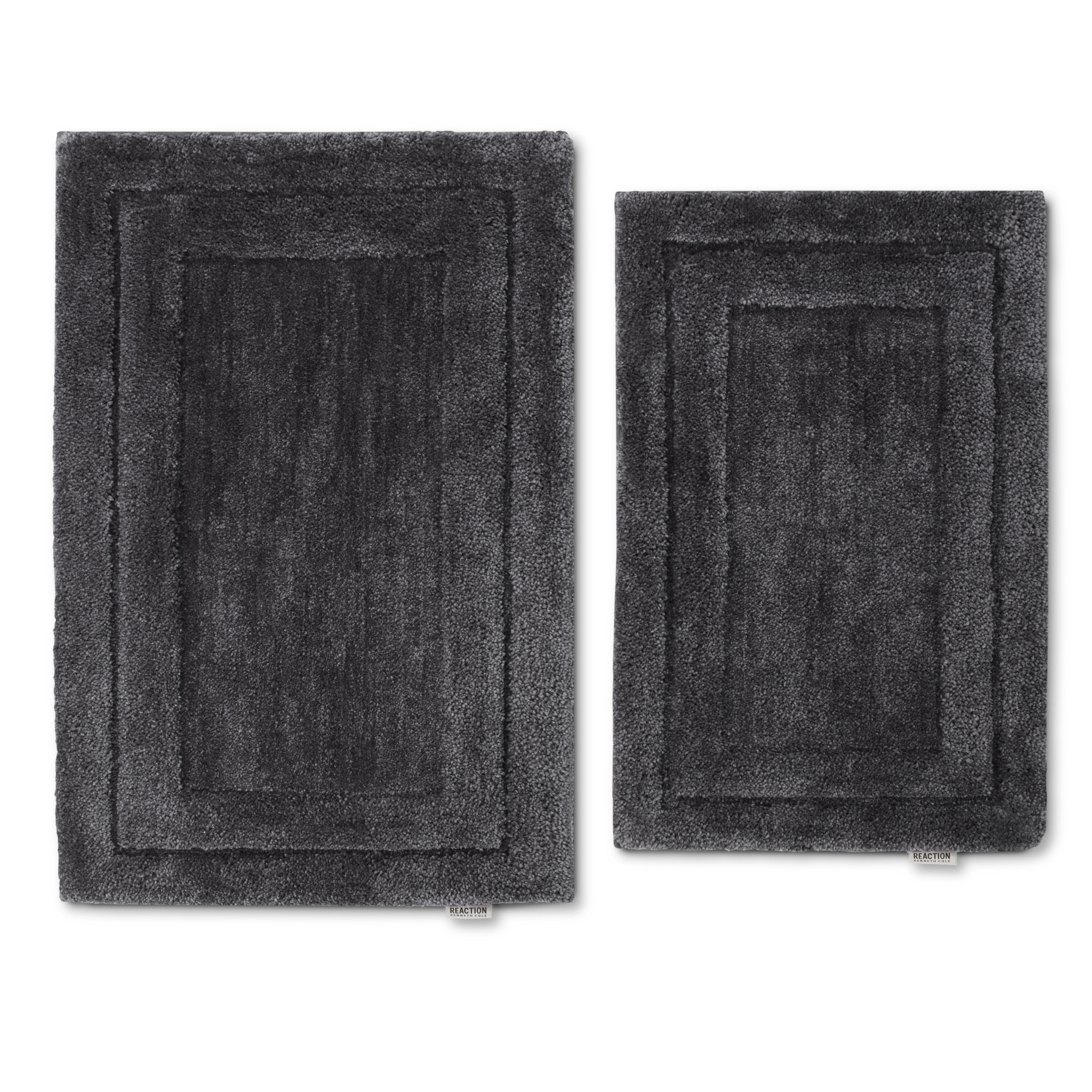 Grey 3 Piece Ultra Soft Ultimate Microfiber Bath Rug Set.