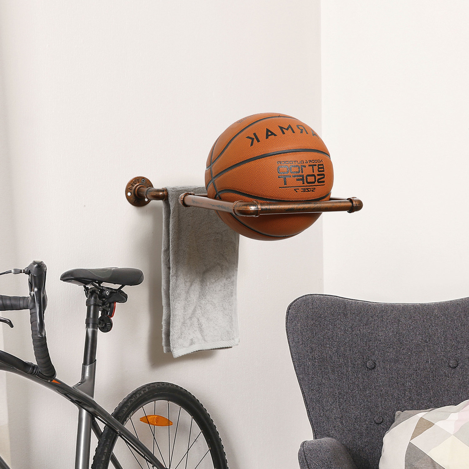Williston Glessite Wall Mounted Sports Rack Wayfair