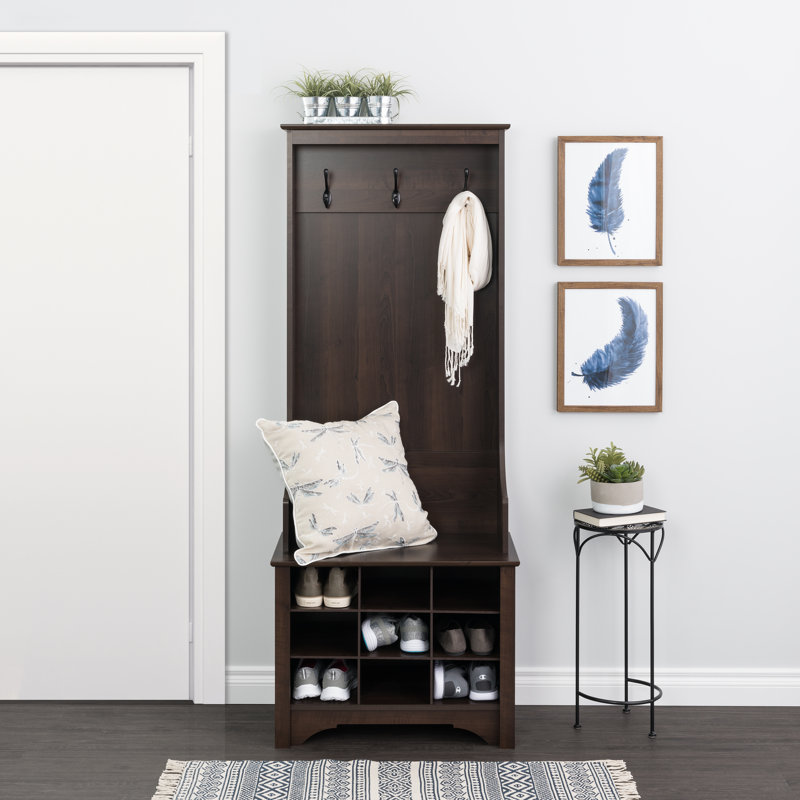 Gracie Oaks Angelica Hall Tree With Bench And Shoe Storage Reviews Wayfair