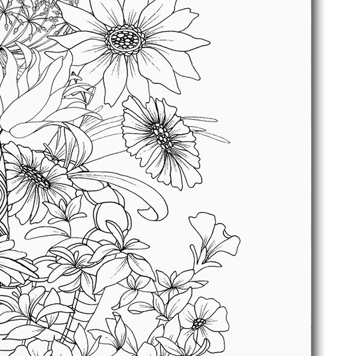 Black And White Pictures Of Flowers To Print