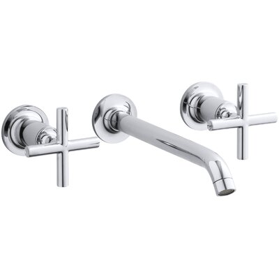 Purist Widespread Wall Mount Bathroom Faucet Kohler