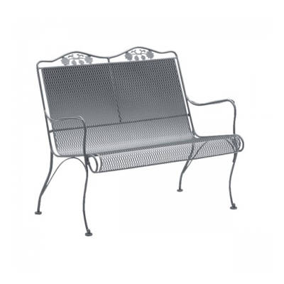 Woodard Briarwood Wrought Iron Garden Bench Reviews Wayfair Briarwood Wrought Iron Garden Bench