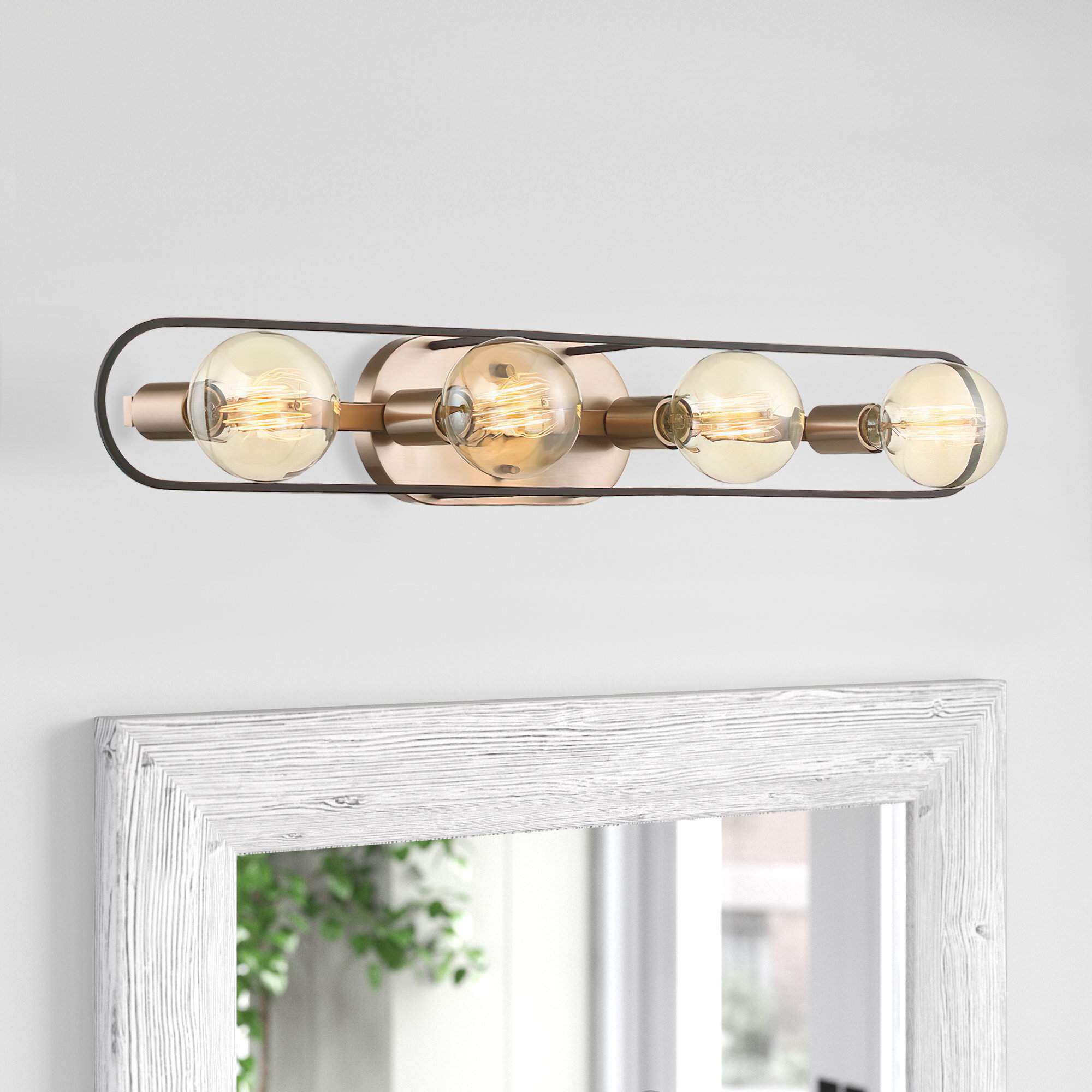 Brielle 4 Light Dimmable Copper Brushed Brass Matte Black Bath Bar Reviews Joss Main