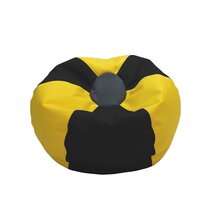 Boscoman Cover ONLY Fun Teardrop Adult Vinyl Beanbag Chair Yellow