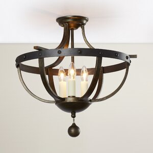 Betty-Jo 3-Light Semi Flush Mount