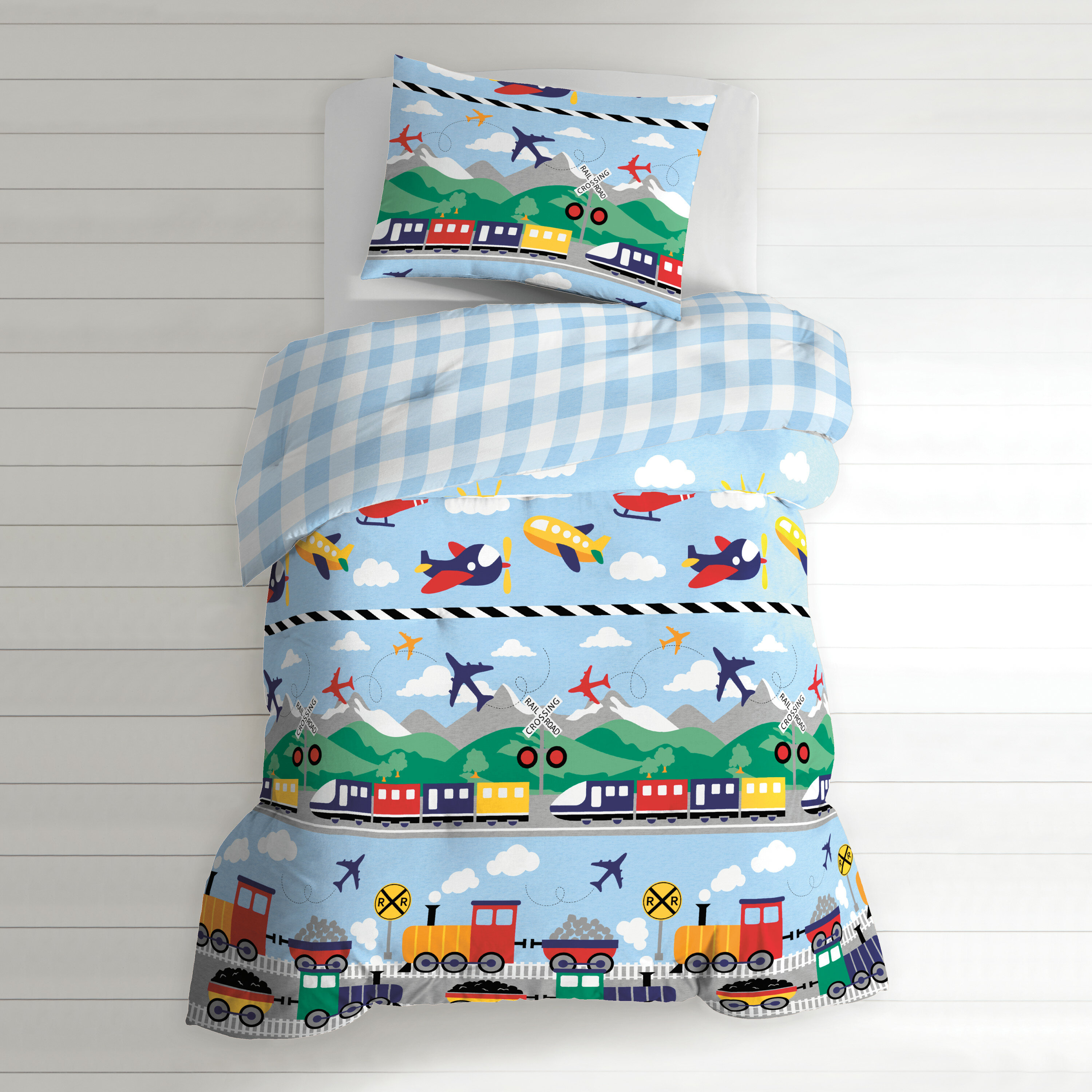 train twin bedding set