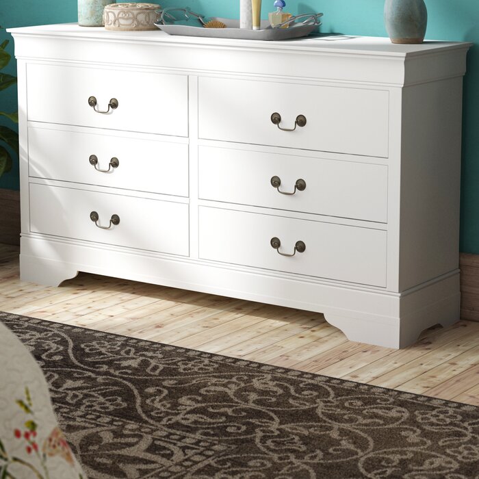 Laurel Foundry Modern Farmhouse Guffey 6 Drawer Double Dresser