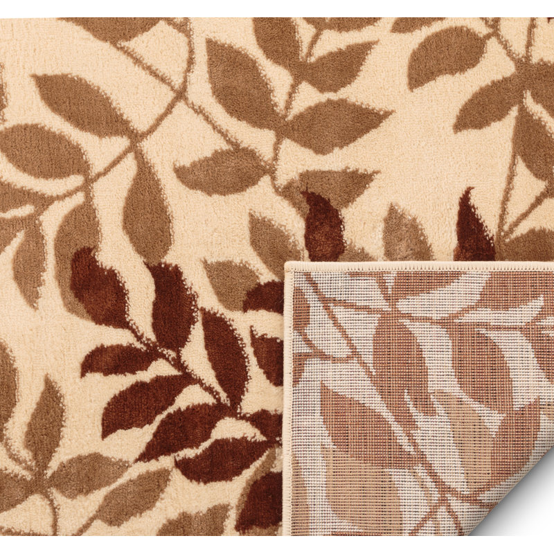 Well Woven Aurora Monet Floral Brown Red Green Area Rug Reviews Wayfair