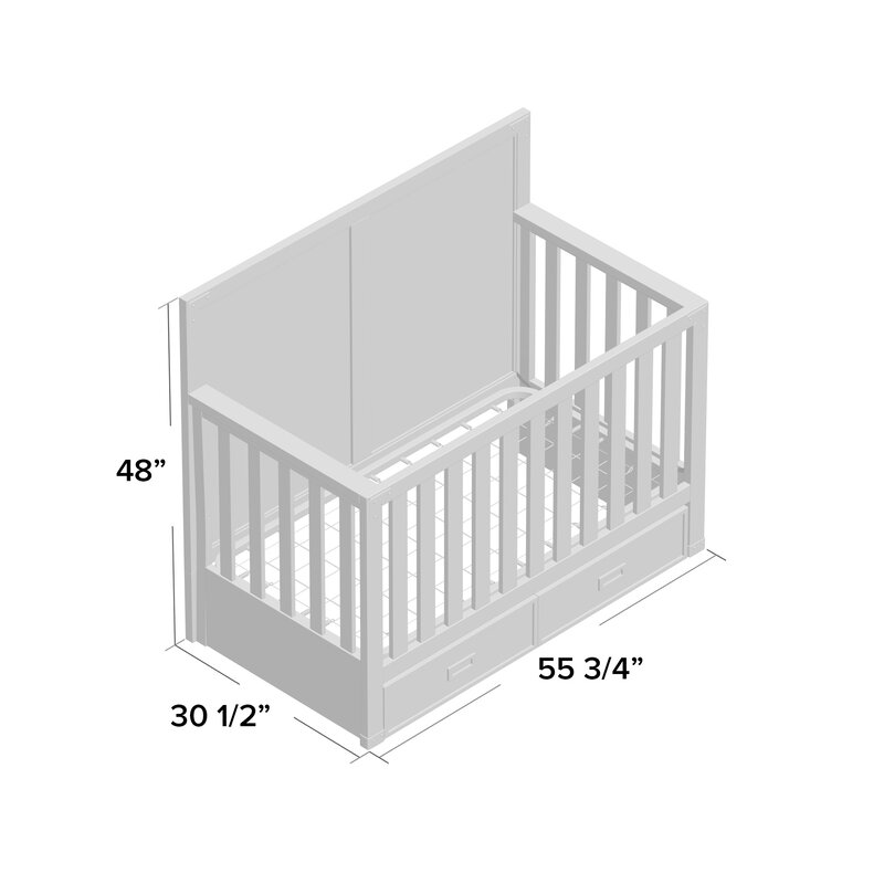 Mack Milo Sumitra 5 In 1 Convertible Crib With Storage Reviews