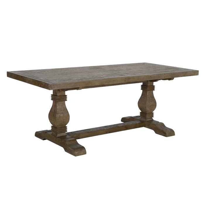 Gertrude Pine Solid Wood Dining Table & Reviews | Joss & Main