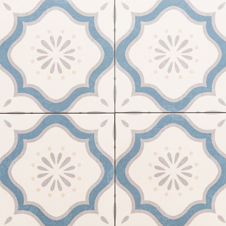 Davinci Cambria 7.9X7.9 Porcelain Patterend Wall & Floor Tile