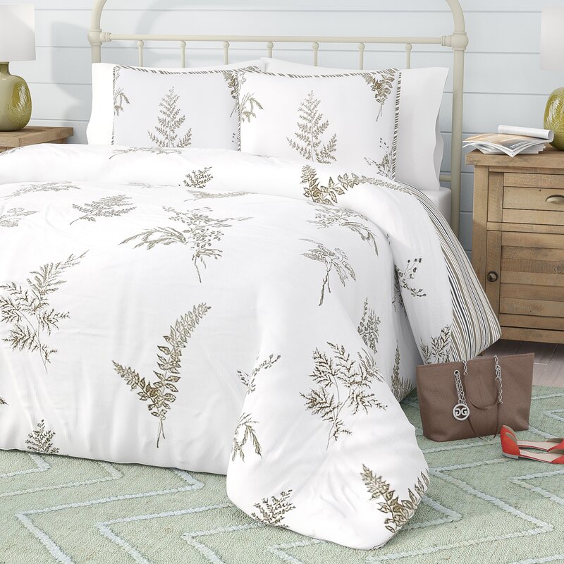 Laurel Foundry Modern Farmhouse Hailey Reversible Duvet Cover Set