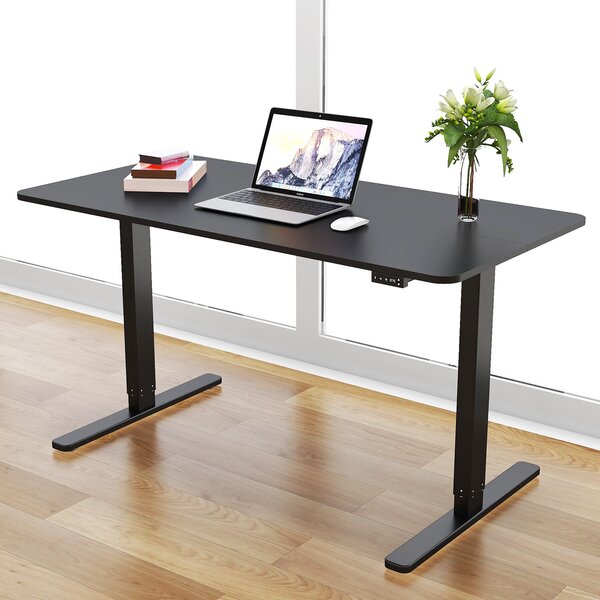 Folding Desk Worktable Stand Multifunctional Notebook Monitor Bracket Mobile Sit or Stand Alternately Notebook Computer Table Black ZWW electronic Creative Height-adjustable Standing Office Desk 