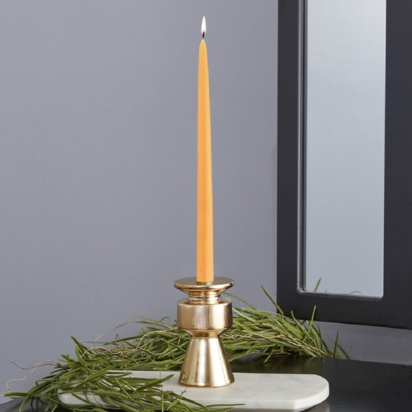 6-Inch Yellow Zest Candle 12-Piece Taper Candles