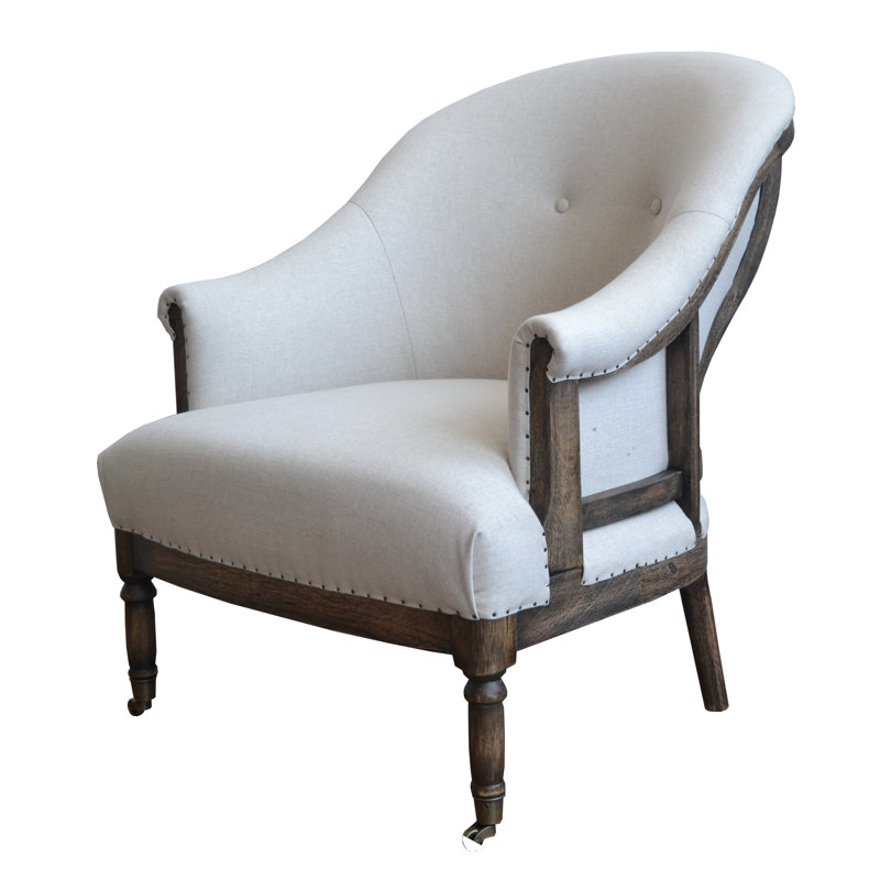 Brice Deconstructed Armchair - Come discover more French Farmhouse Decor inspired by Fixer Upper and click here to Get the Look of The Club House Kitchen & Sun Room. #fixerupper #joannagaines #kitchendecor #frenchfarmhouse