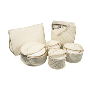 6 Piece Tabletop Cotton Dinnerware Storage Set