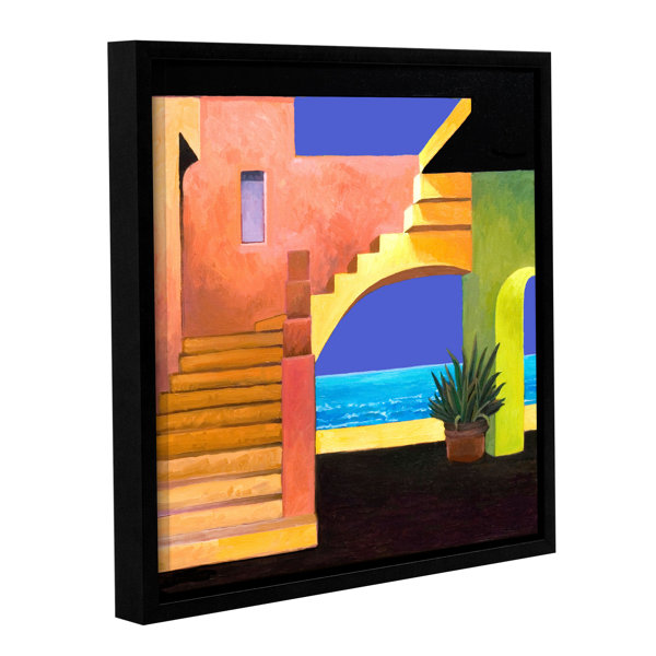Artwall Casa Del Mar By Rick Kersten Framed Painting Print On