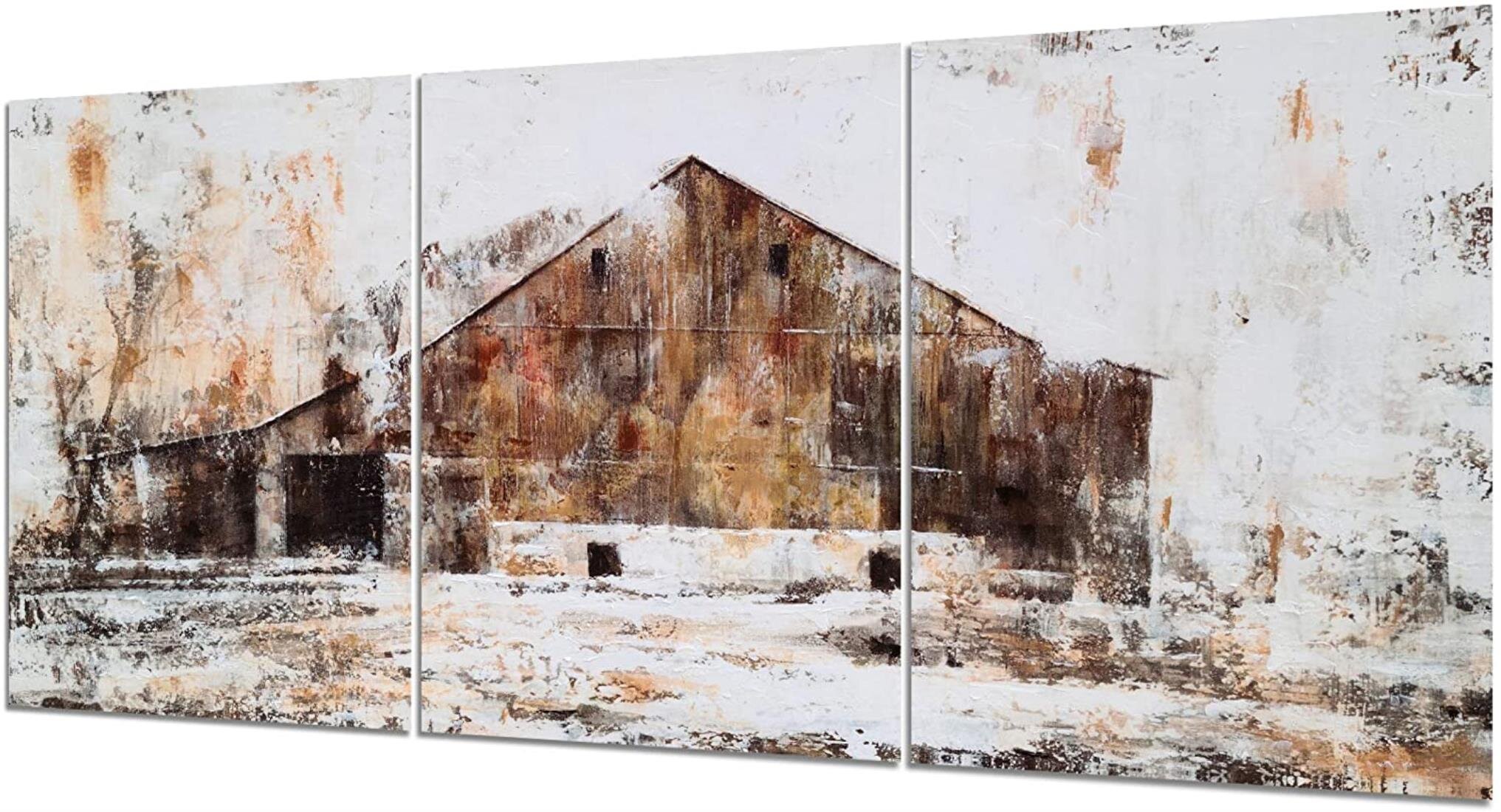 Barnhouse Friends HD Canvas prints Painting Home decor Picture Wall art 16"x28"