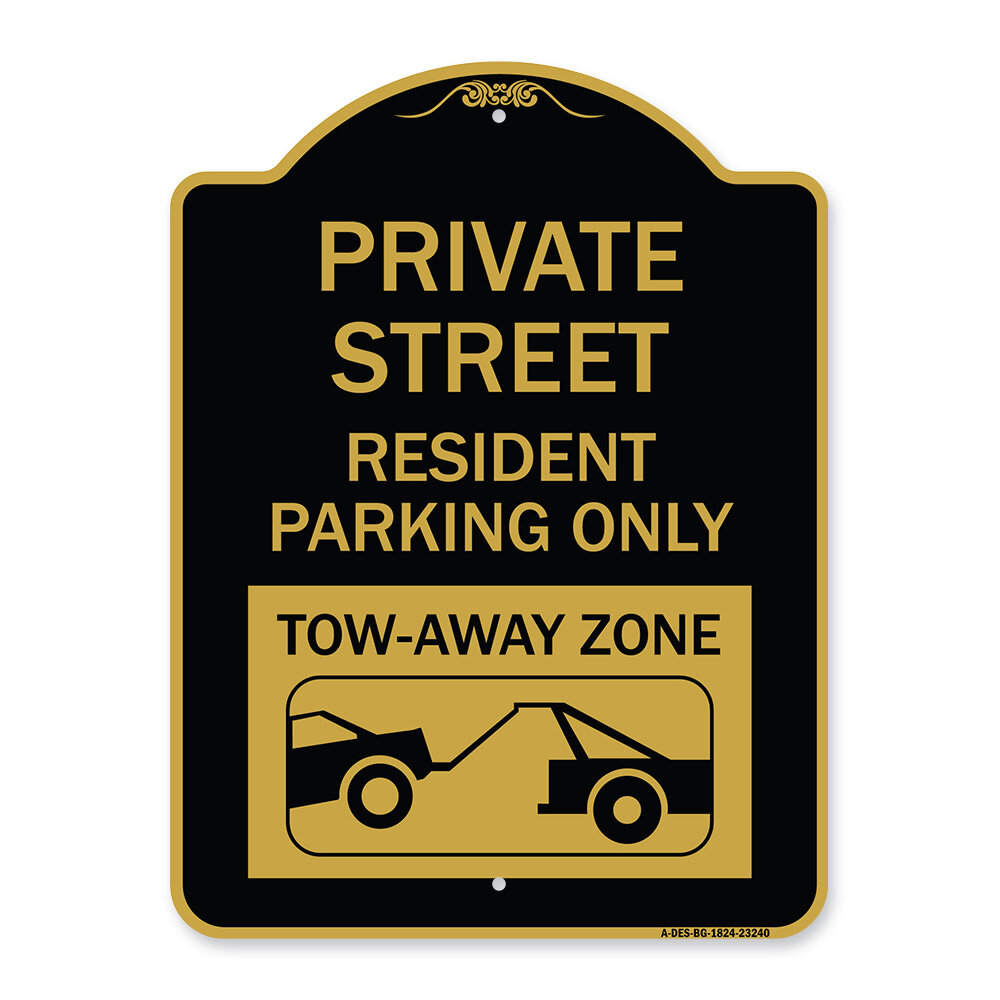 Signmission Designer Series Sign - Private Street Sign Private Street ...