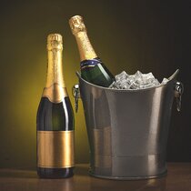 seau à champagne en aluminium 30 x 23,5 cm Buddy´s Bar 7 litres cuve à boissons cuivre martelé. Rafraîchisseur de bouteille refroidisseur à vin de haute qualité hauteur 23 cm 
