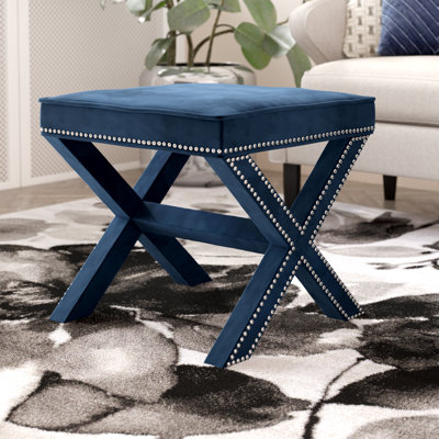 Norfolk 20.5" Wide Velvet Square Standard Ottoman