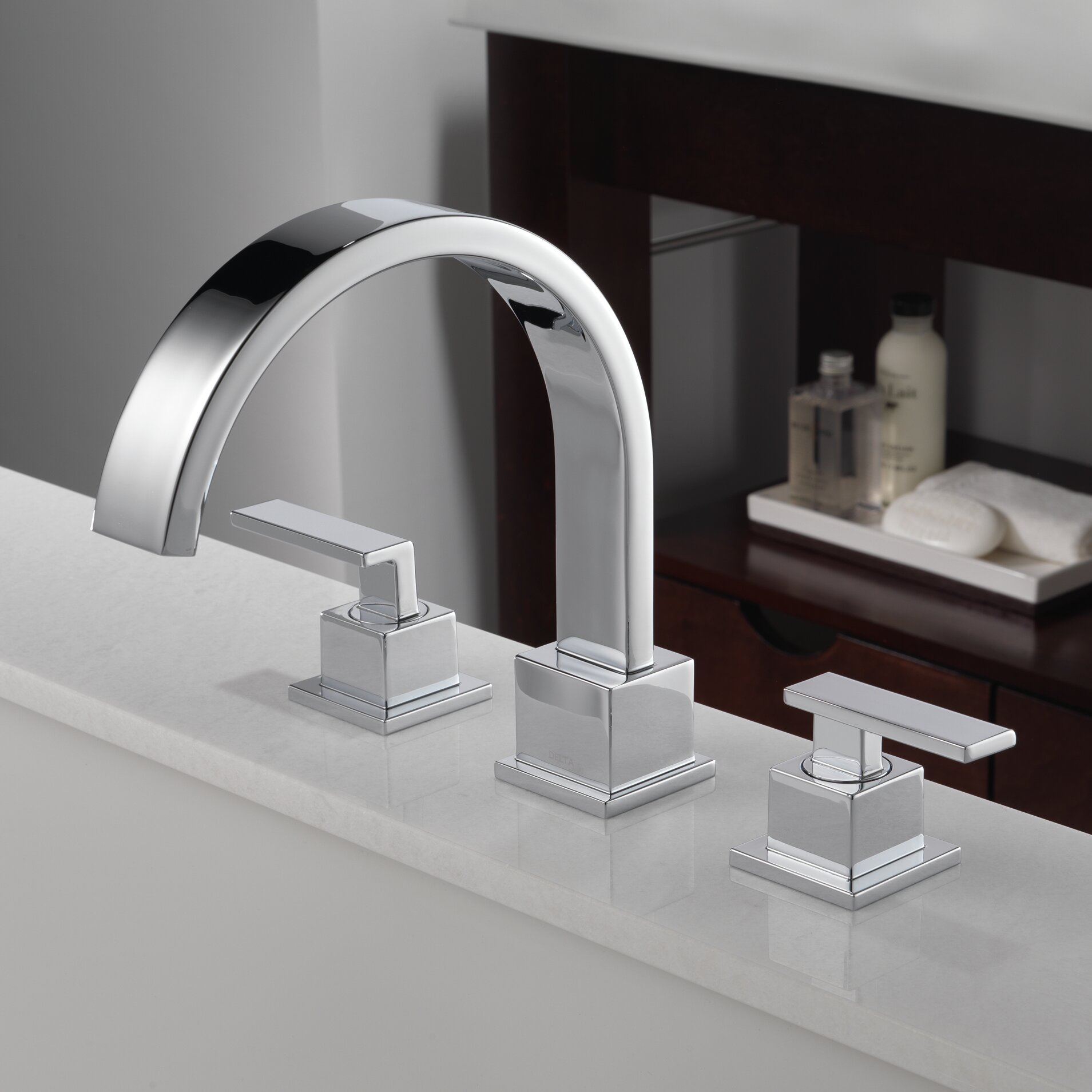 Vero Double Handle Deck Mount Roman Tub Faucet Trim