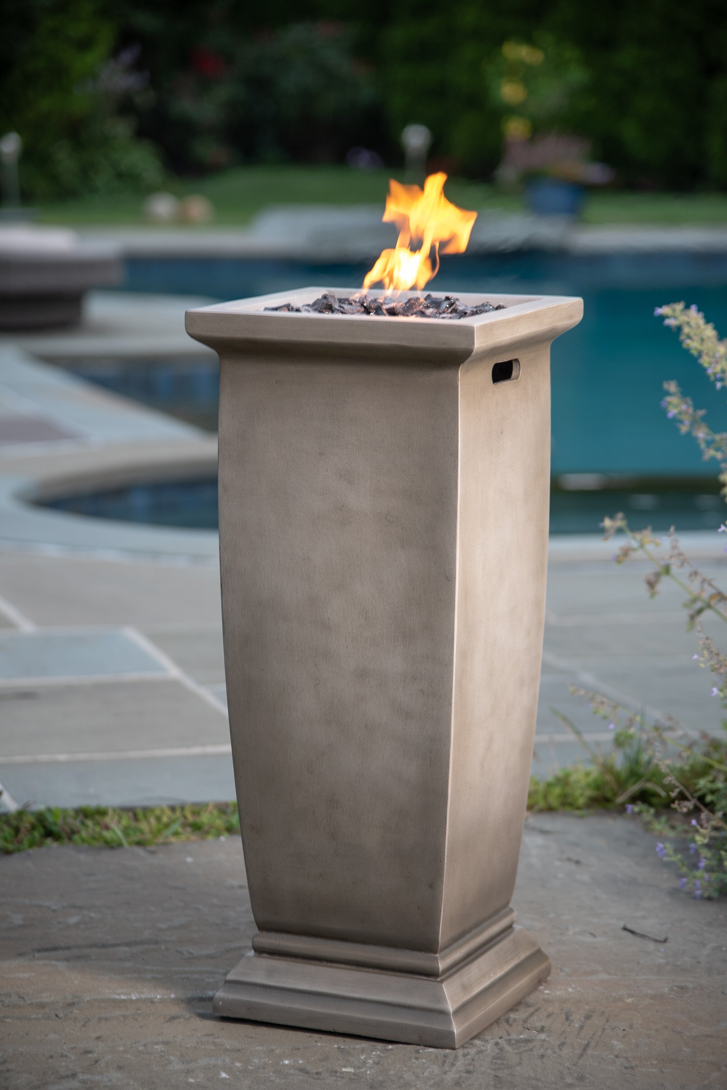 tall propane fire pit