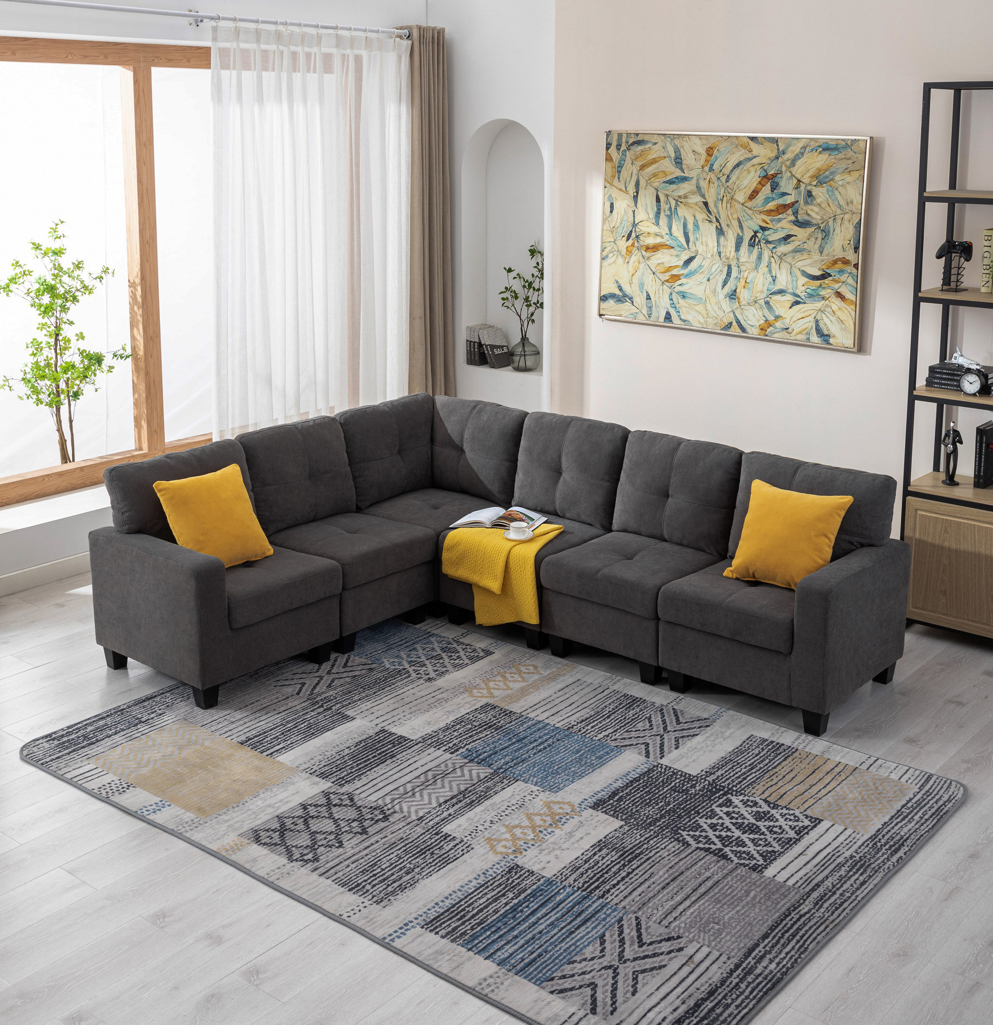 Latitude Run® Modular Lshaped Sofa Corner Sectional Wayfair