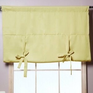Tie Up Shade Solid Blackout Thermal Rod Pocket Single Curtain Panel