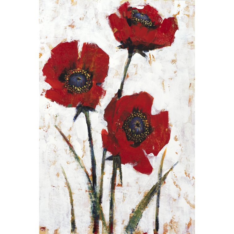 Romantic Red Poppy Flowers Poppies Canvas Prints Painting Wall Art Poster 1P 