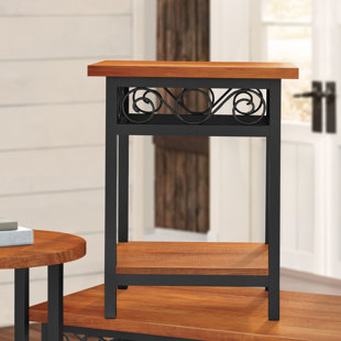 Go to store & view more images Loon Peak Carrollton Scrollwork End Table