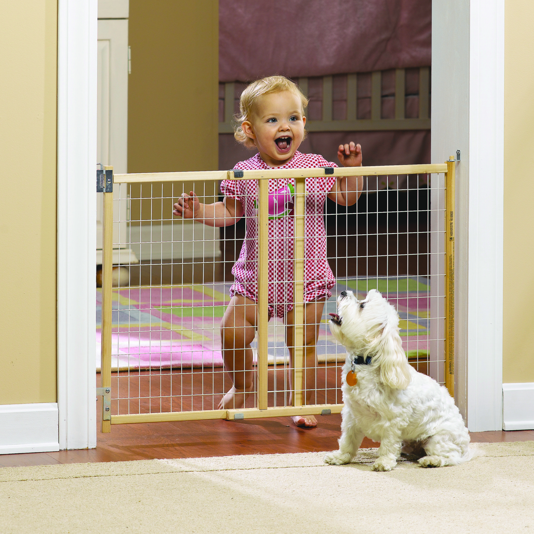 hardware mounted dog gate