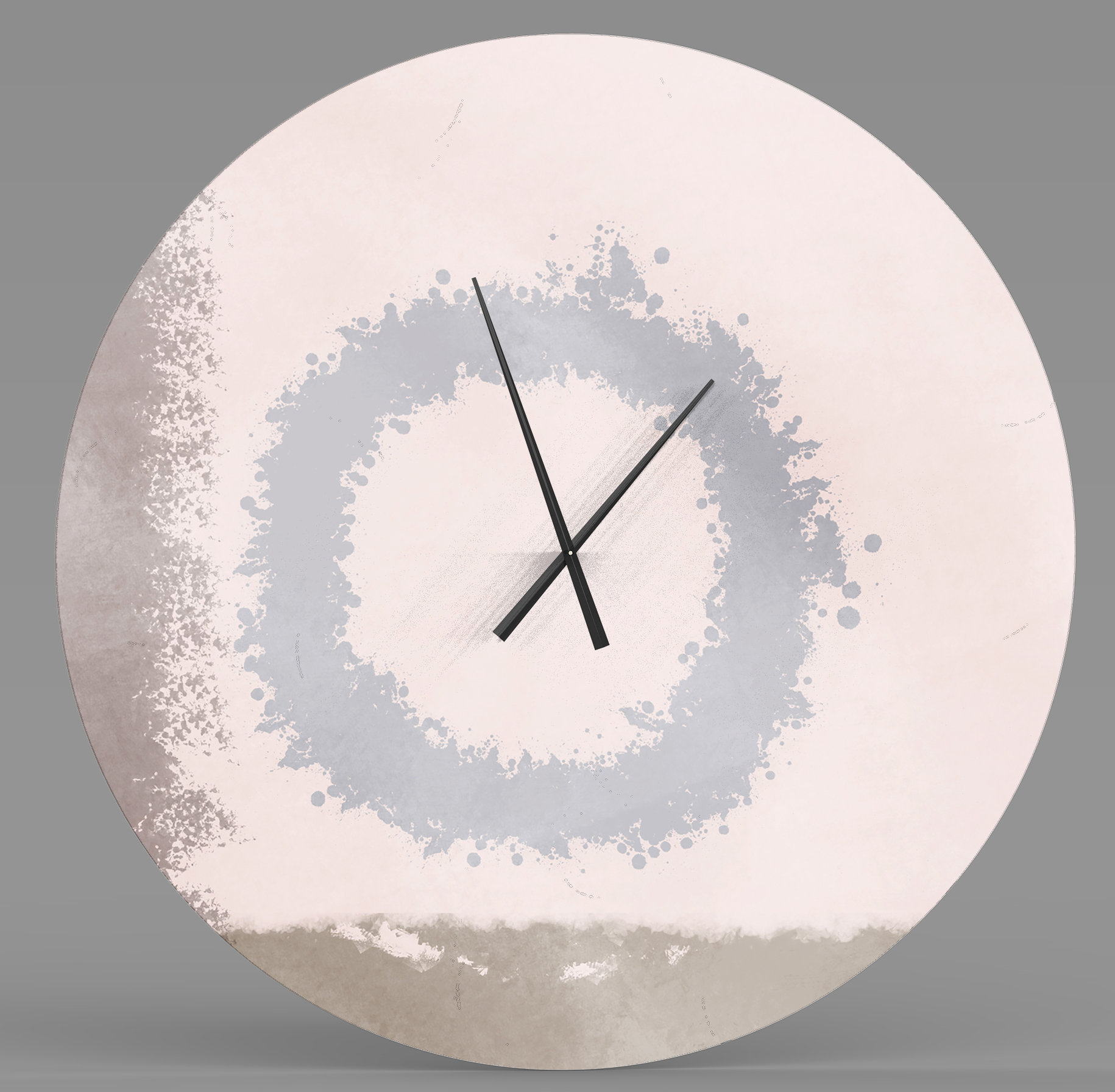 Ebern Designs Accessible Gifted Abstract Metal Wall Clock Wayfair