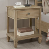 light colored wood nightstands