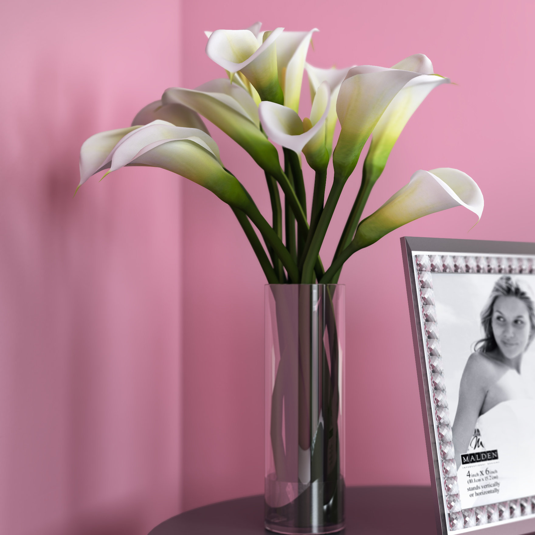 Calla Lily Flower Arrangement In Vase