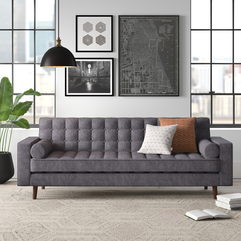 Allmodern Efigenia 85 Wide Square Arm Sofa Reviews Wayfair
