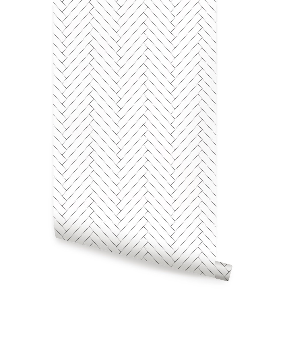 Mckillip Herringbone 4 L X 24 W Tile And Stick Wallpaper Roll Mckillip Herringbone 4 L X 24 W Tile And Stick Wallpaper Roll Joss Main