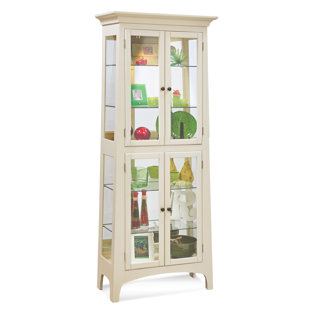 Antique White Curio Cabinet Wayfair Lancaster Ii Lighted Curio Cabinet