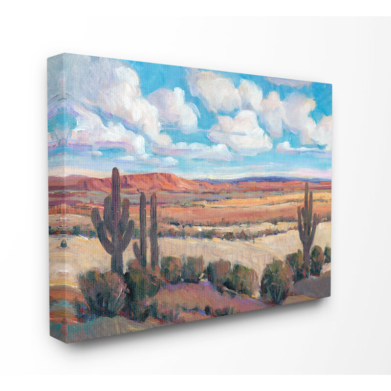Union Rustic 'Savannah Desert Colorful Painterly Landscape' by Tim Otoole Painting | Wayfair