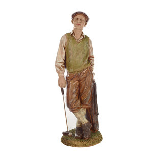 Golf Lawn Statues Wayfair Standing Golfer Statue
