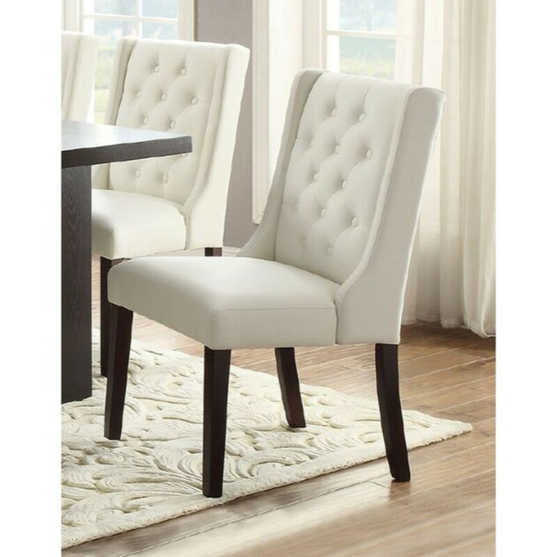 evelin tufted upholstered parsons dining chair charlton home upholstery