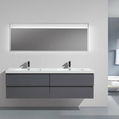 Modern Double Bathroom Vanities | AllModern