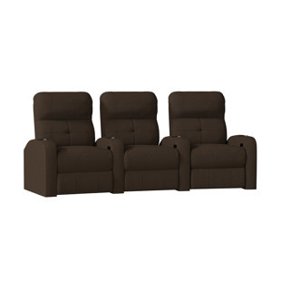 Home Theater Curved Row Seating (Row Of 3) by Latitude Run No Copoun