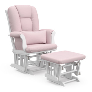 blush nursery glider