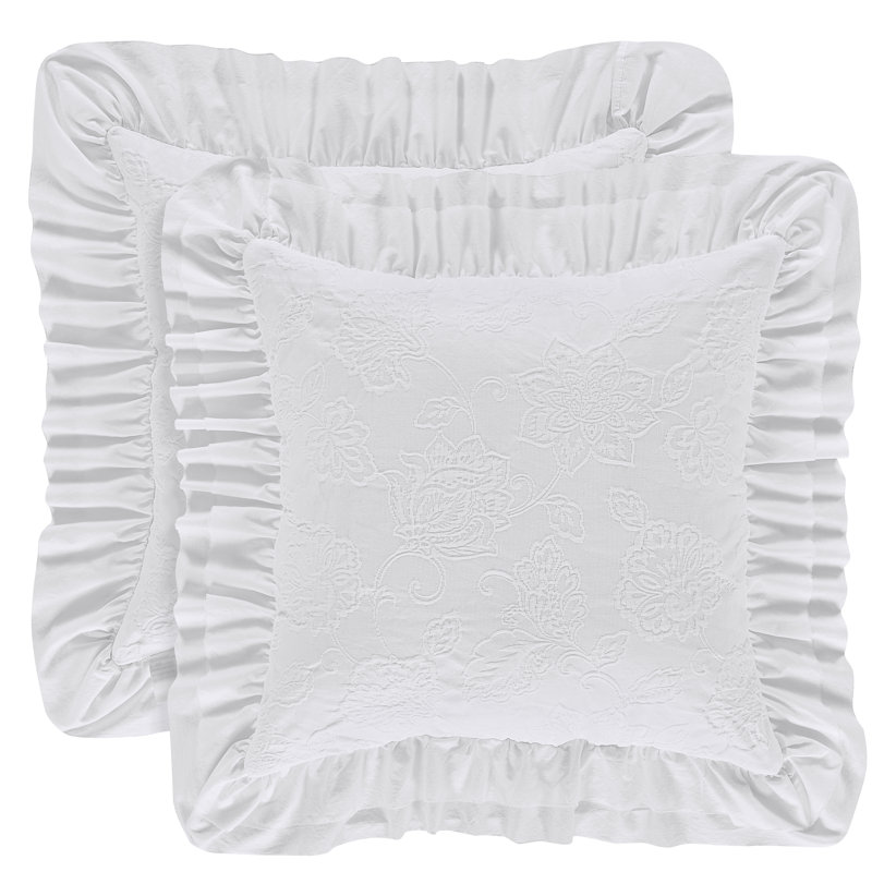 Ophelia Co Mclaughlin Square Decorative Cotton Throw Pillow Reviews Wayfair